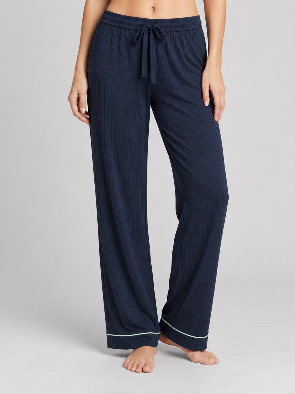 Classic Ribbed Lounge Pants - Navy Sleepwear